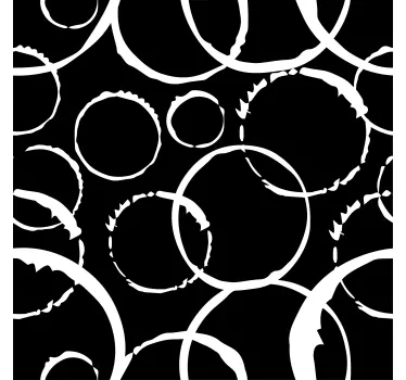 Sticker fenêtre cercles occultants - TenStickers