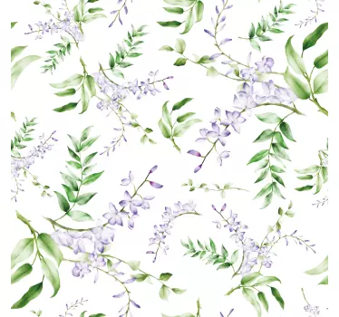 Autocollant à motifs de lavande pour fenêtre - TenStickers