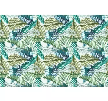 Sticker fenêtre feuilles de palmier chic - TenStickers