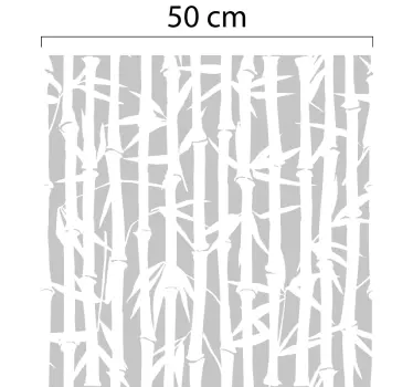 Sticker fenêtre bambou translucide - TenStickers
