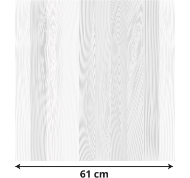 Adhésif meuble texture de bois blanc - TenStickers