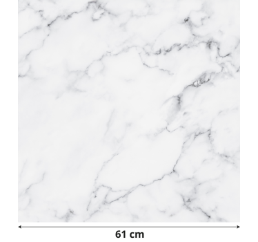 Adhésif meuble effet marbre blanc - TenStickers