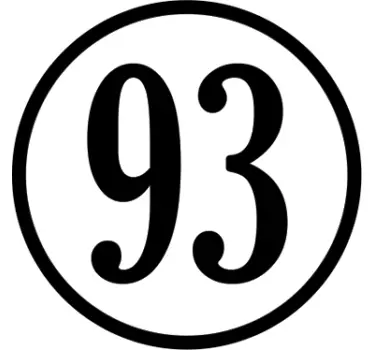 Sticker moto personnalisé noir et blanc avec numéro - TenStickers