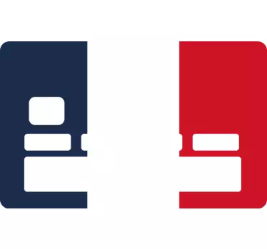 Sticker carte bancaire drapeau français - TenStickers