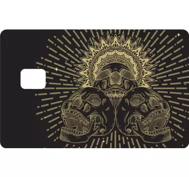 Autocollant carte bancaire crâne tueur - TenStickers