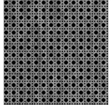 Adhésif meuble gris cannage - TenStickers