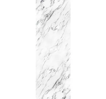 Sticker frigo cuisine effet texture marbre blanc - TenStickers