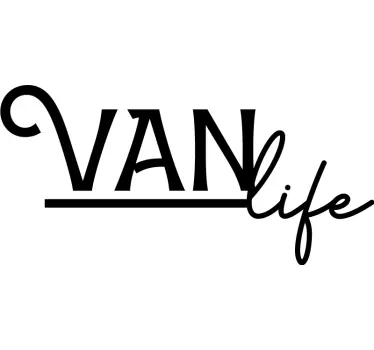 Sticker camping car "Van Life" - TenStickers