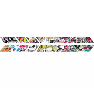 Sticker trottinette style tag - TenStickers