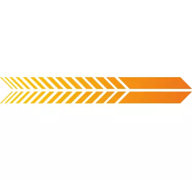 Sticker trottinette bandes orange - TenStickers