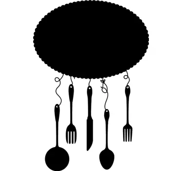 Sticker tableau noir outils - TenStickers