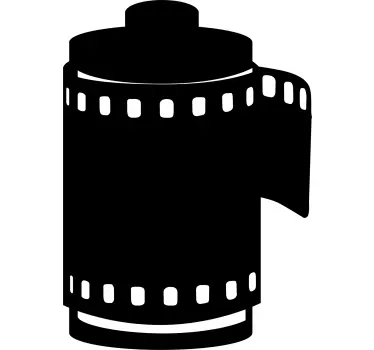 Autocollant vintage pelicule de caméra - TenStickers