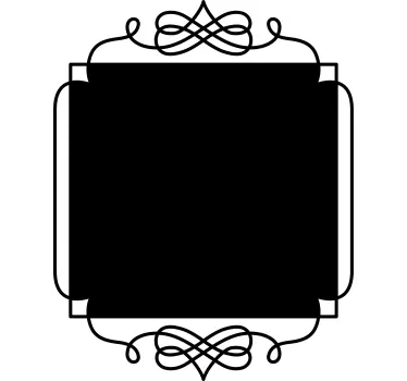 Sticker vintage tableau noir carré - TenStickers