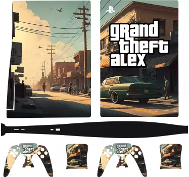 Sticker PS5 grand vol personnalisé - TenStickers