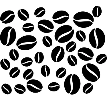 Sticker cuisine grains de café - TenStickers