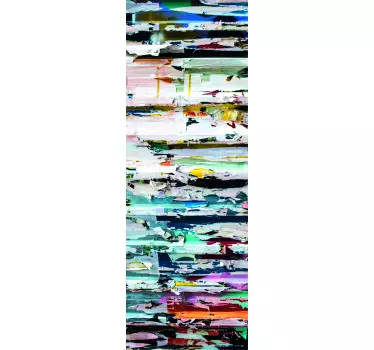 Sticker frigo texture peinture abstraite - TenStickers