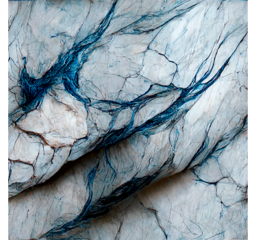 Adhésif meuble marbre bleu "Luz" - TenStickers