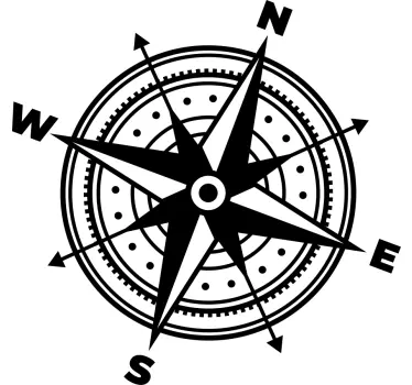 Autocollant pour camping car Boussole - TenStickers
