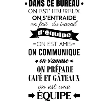 Sticker bureau motivation règles de bureau - TenStickers