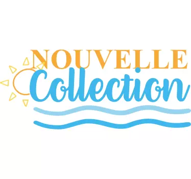 Sticker vitrine soldes nouvelle collection été - TenStickers