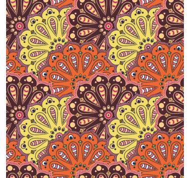 Sticker cuisine motif Mandala - TenStickers