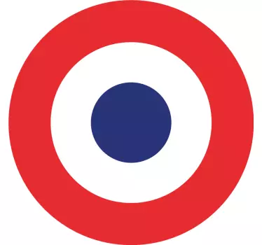 Sticker voiture cocarde française - TenStickers