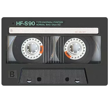 Sticker ordinateur portable cassette années 80 - TenStickers