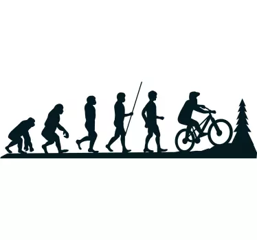 Sticker chambre ado évolution du VTT - TenStickers
