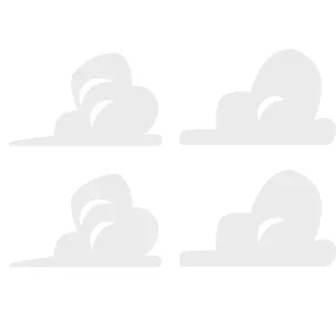 Sticker chambre enfant nuages chambre d'andy - TenStickers