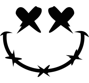 Autocollant moto smiley mort - TenStickers