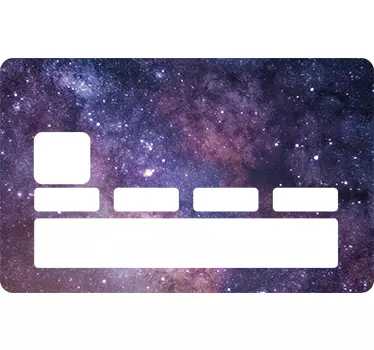 Sticker carte bancaire univers étoiles - TenStickers