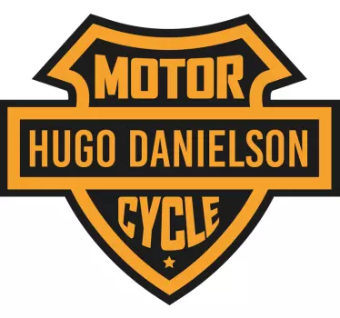 Sticker moto personnalisé logo classique motorcycle - TenStickers