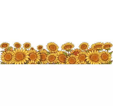Sticker fenêtre motif de fleurs de printemps - TenStickers