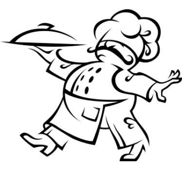 Autocollant mural service du chef - TenStickers