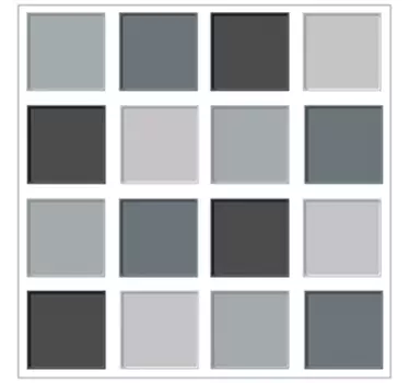 Sticker salle de bain - Frise autocollante carreaux gris - TenStickers