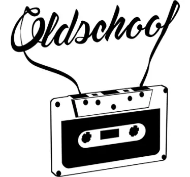 cassette old school - TenStickers