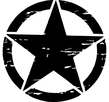 Sticker voiture  étoile militaire - TenStickers