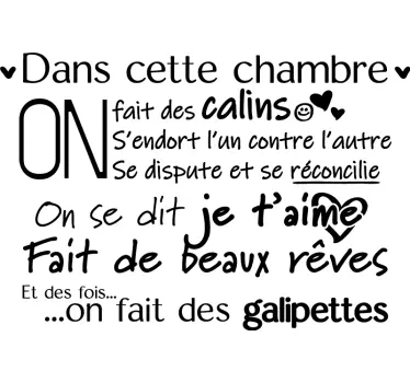 Sticker chambre ado citation in this bedroom - TenStickers