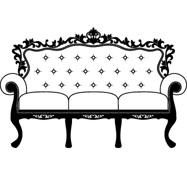 Autocollant canape retro - TenStickers