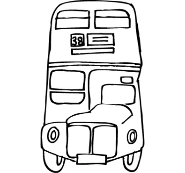 Autocollant mural autobus Londres - TenStickers