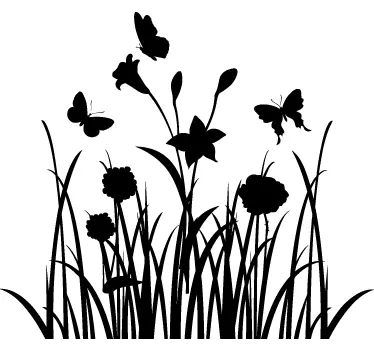 Sticker fleur nature paysage champêtre - TenStickers