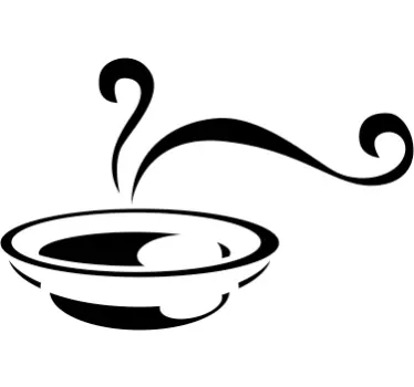 Autocollant mural soupe - TenStickers