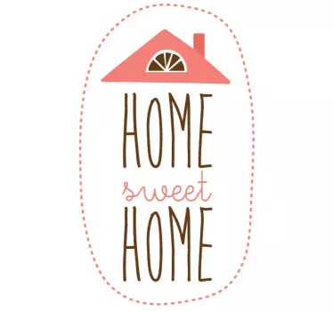Autocollant mural sweet home - TenStickers