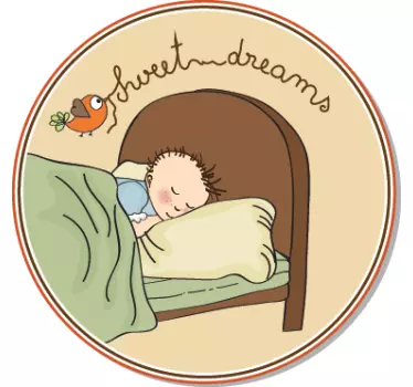 Autocollant mural tête de lit enfant - TenStickers