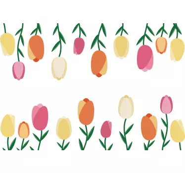 Sticker Ordinateur Portable Tulipes - TenStickers