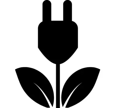 Sticker voiture écologique et électrique - TenStickers