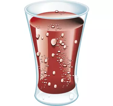 Autocollant verre de cola - TenStickers