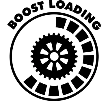 Sticker Voiture Dessin Boost Loading - TenStickers