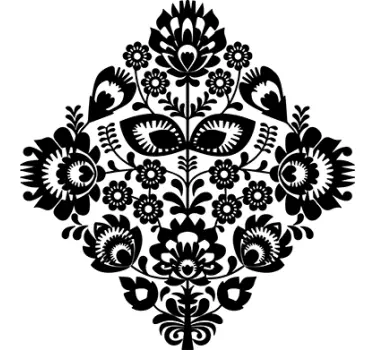 fleurs monochrome - TenStickers