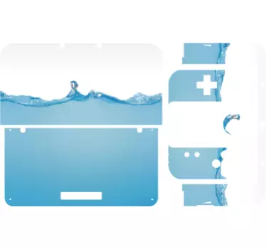 Sticker 3DS XL texture eau - TenStickers